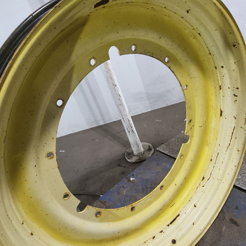 10"W x 50"D, John Deere Yellow 12-Hole Stub Disc , -3.12" Offset