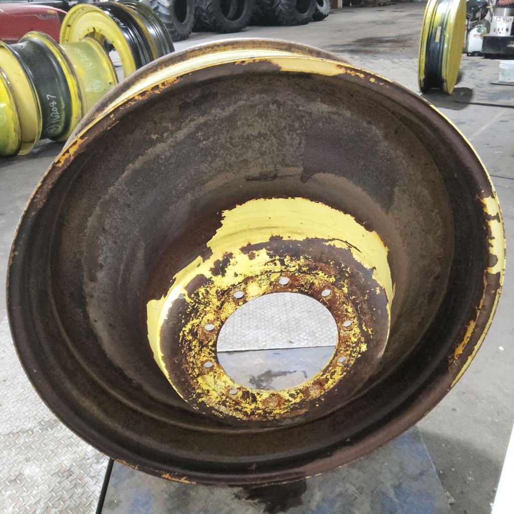 13"W x 46"D, John Deere Yellow 10-Hole Spun Disc Sprayer , -12.25" Offset