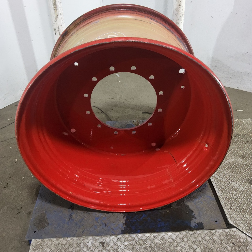 23"W x 34"D, Fendt/Agco Red 12-Hole Flat Plate , -3" Offset