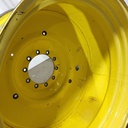 23"W x 42"D, John Deere Yellow 10-Hole Formed Plate , -13.88" Offset