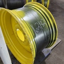 25"W x 46"D, John Deere Yellow 12-Hole Formed Plate , -5.62" Offset