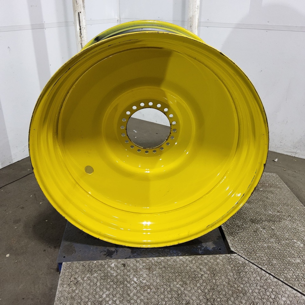 28"W x 46"D, John Deere Yellow 20-Hole Formed Plate , 0.62" Offset