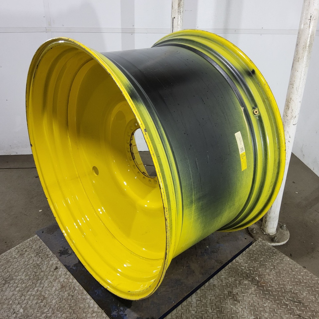 28"W x 46"D, John Deere Yellow 20-Hole Formed Plate , 0.62" Offset