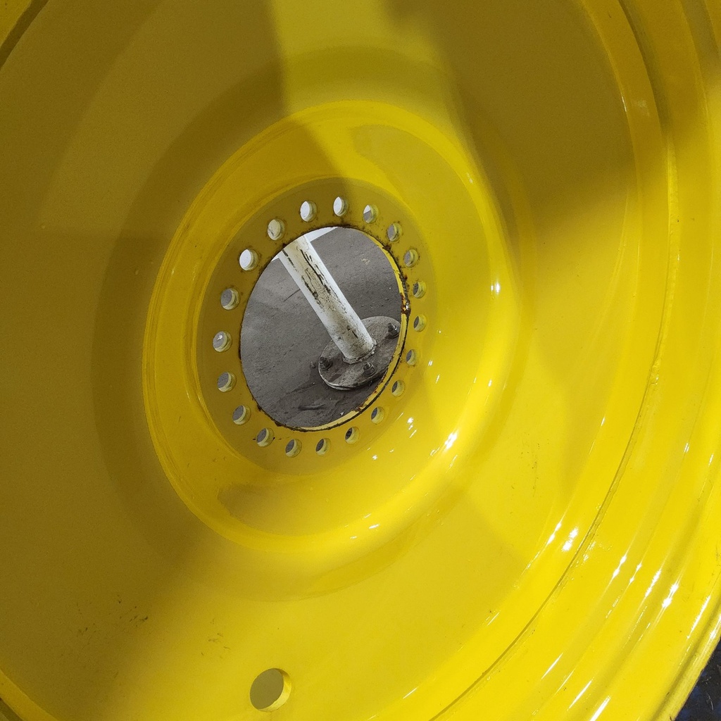 28"W x 46"D, John Deere Yellow 20-Hole Formed Plate , 0.62" Offset