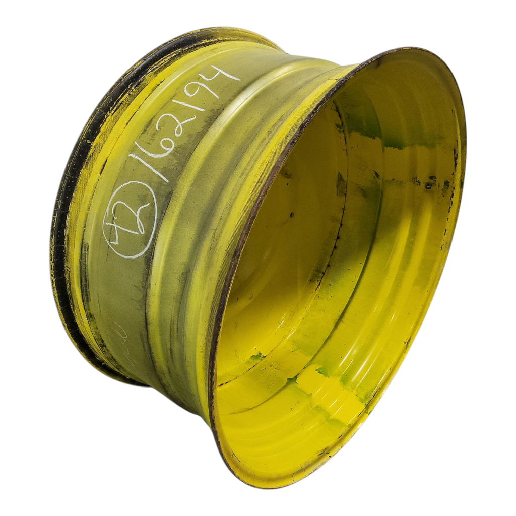 20"W x 42"D, John Deere Yellow 10-Hole Formed Plate , -12.12" Offset