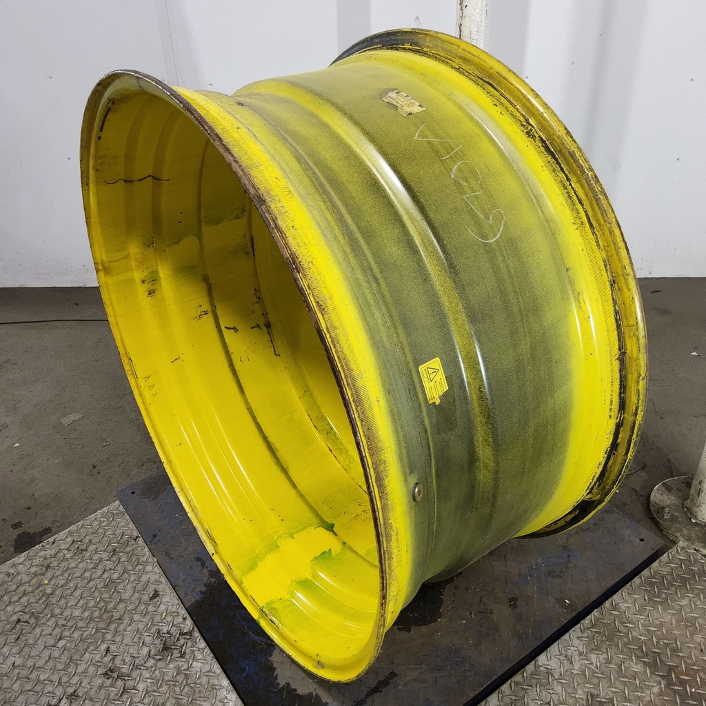 20"W x 42"D, John Deere Yellow 10-Hole Formed Plate , -12.12" Offset