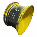 20"W x 34"D, John Deere Yellow 12-Hole Formed Plate , 2.25" Offset