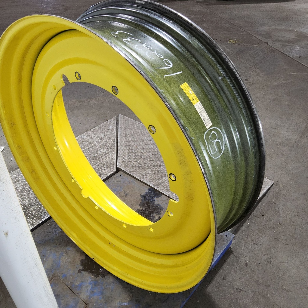 15"W x 50"D, John Deere Yellow 12-Hole Stub Disc , -3.12" Offset