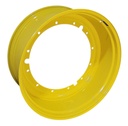18"W x 42"D, John Deere Yellow 12-Hole Stub Disc , -3.25" Offset