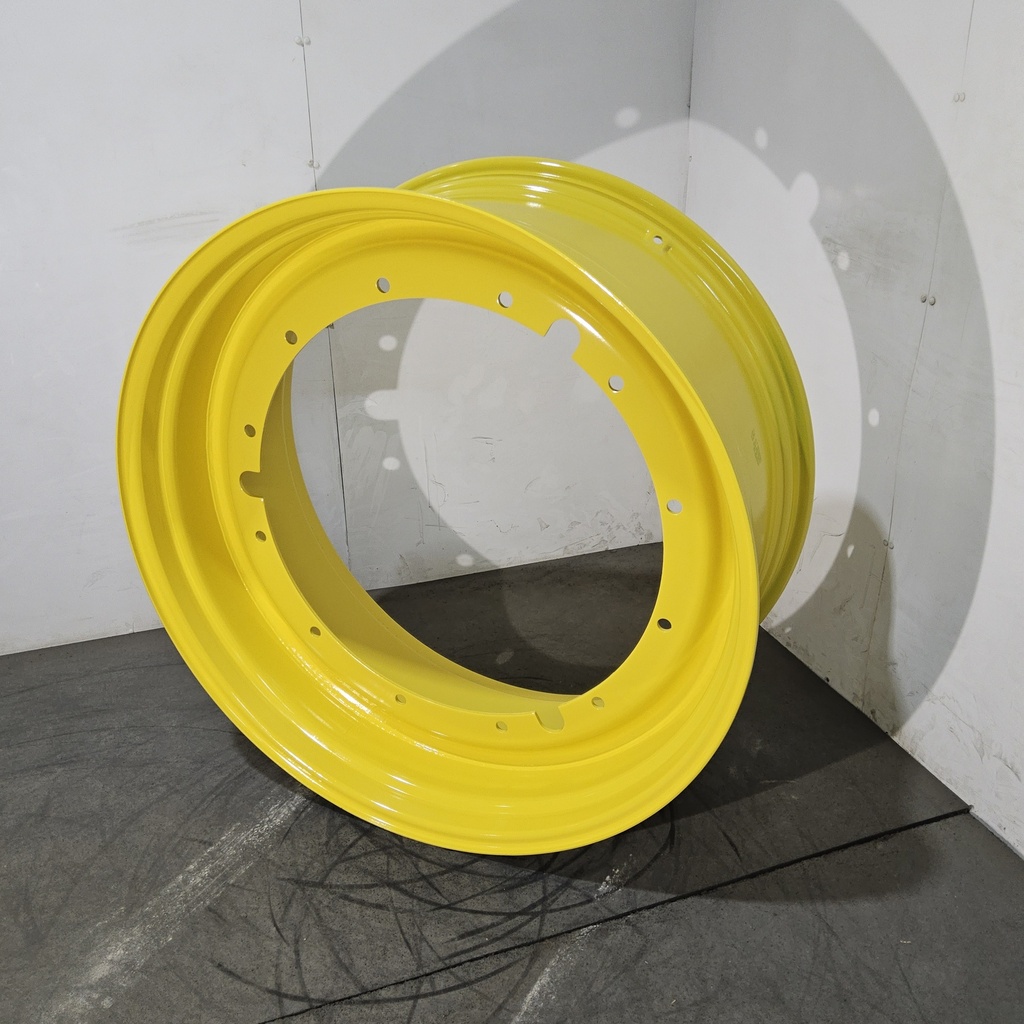 18"W x 42"D, John Deere Yellow 12-Hole Stub Disc , -3.25" Offset