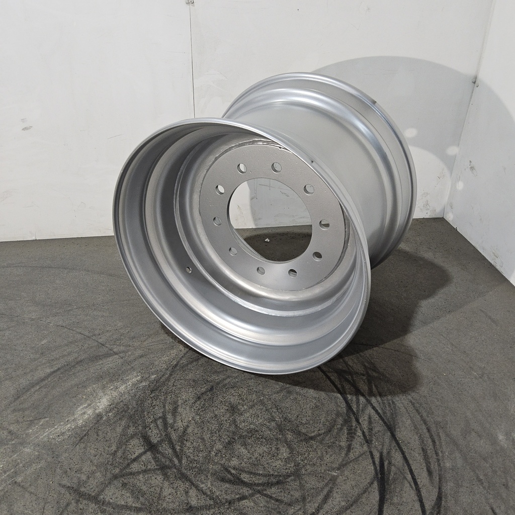 16"W x 22.5"D, Case IH Silver Mist 10-Hole Formed Plate , 0.38" Offset