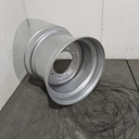 16"W x 22.5"D, Case IH Silver Mist 10-Hole Formed Plate , 0.38" Offset