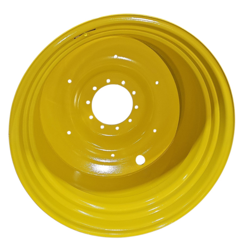 23"W x 38"D, John Deere Yellow 10-Hole Spun Disc , -12.31" Offset