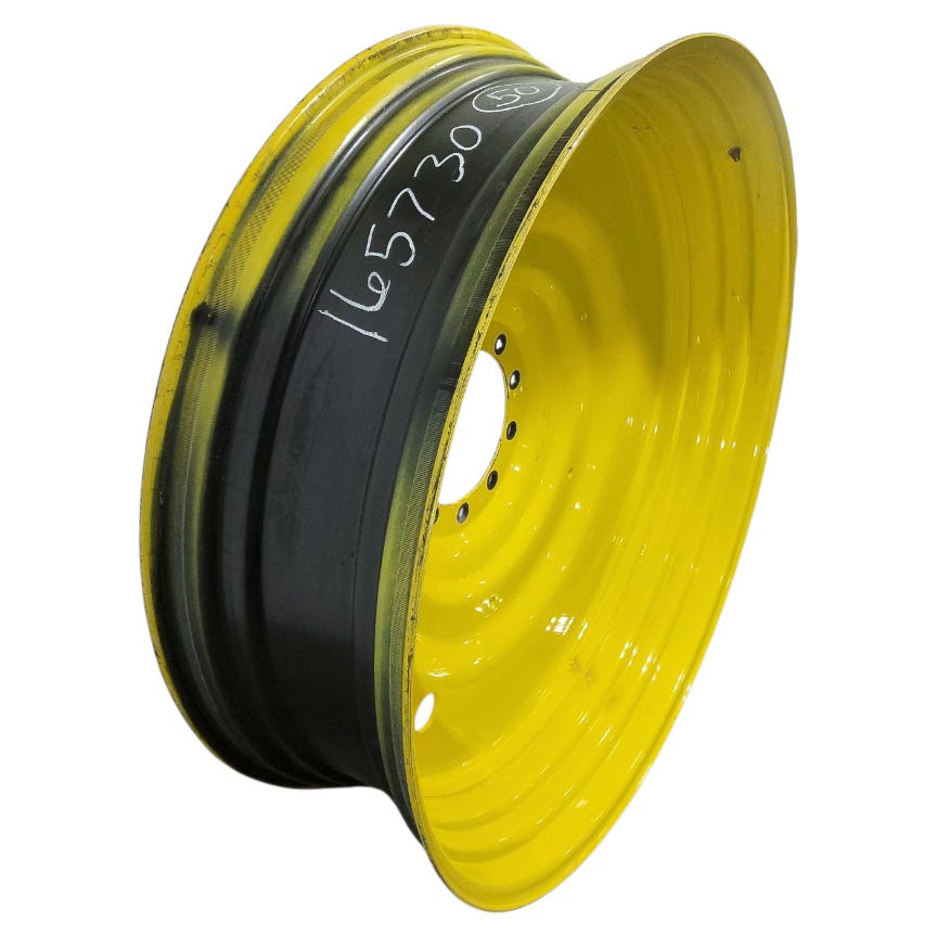 15"W x 50"D, John Deere Yellow 10-Hole Formed Plate , -6.62" Offset