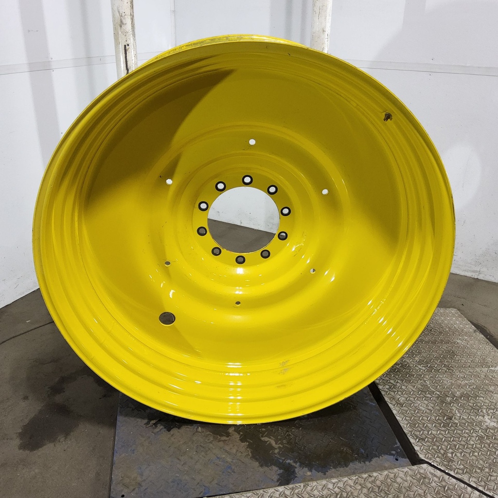 15"W x 50"D, John Deere Yellow 10-Hole Formed Plate , -6.62" Offset