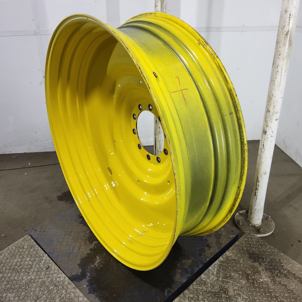 15"W x 50"D, John Deere Yellow 10-Hole Formed Plate , -6.62" Offset