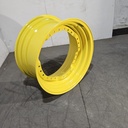 15"W x 30"D, John Deere Yellow 12-Hole Waffle Wheel (Groups of 3 bolts) , 2.5" Offset