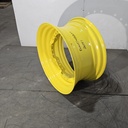 15"W x 30"D, John Deere Yellow 12-Hole Waffle Wheel (Groups of 3 bolts) , 2.5" Offset