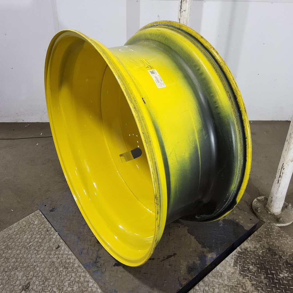 18"W x 42"D, John Deere Yellow 20-Hole Dolly Dual , -15.12" Offset