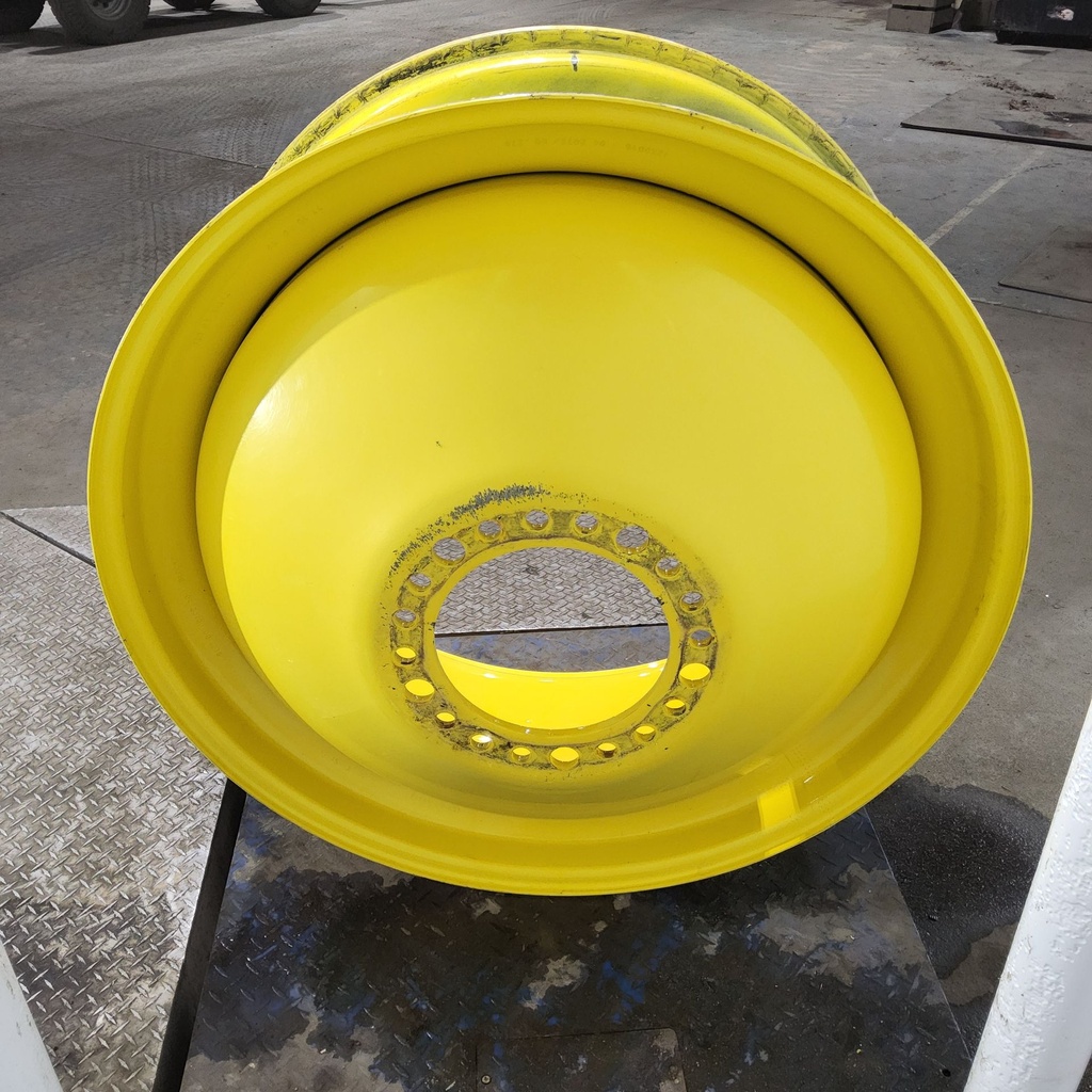 18"W x 42"D, John Deere Yellow 20-Hole Dolly Dual , -15.12" Offset