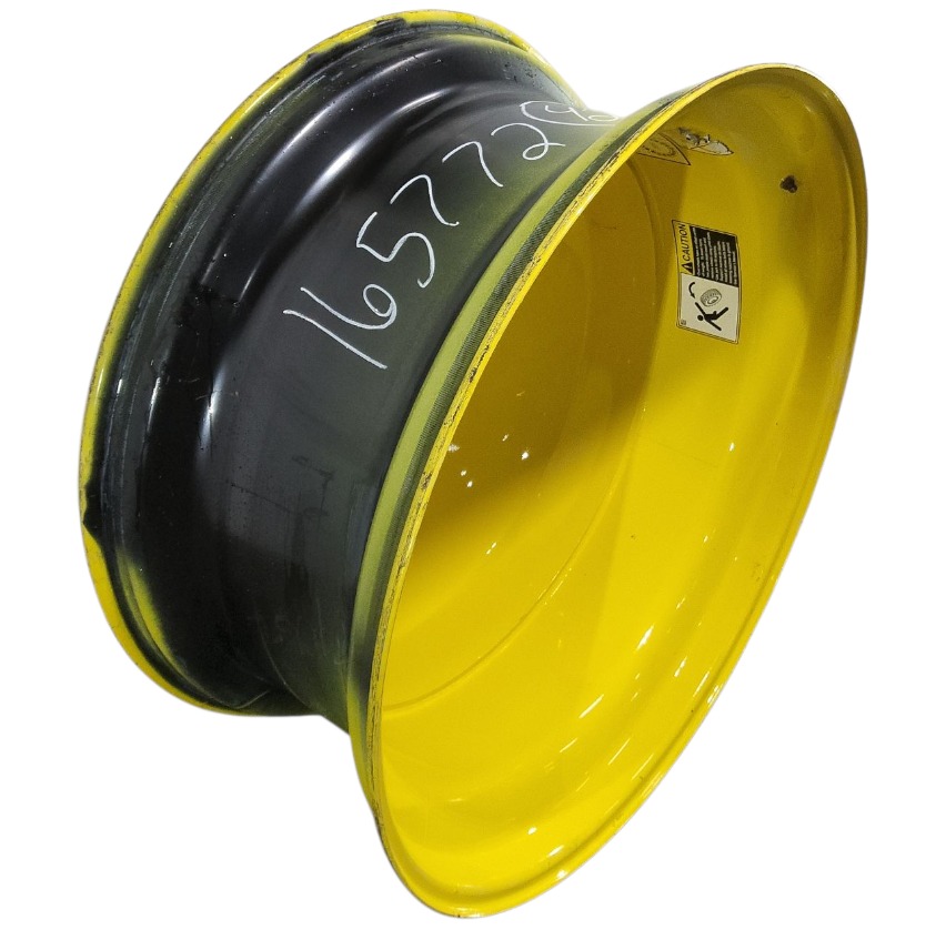 18"W x 42"D, John Deere Yellow 20-Hole Dolly Dual , -15.12" Offset