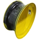 18"W x 42"D, John Deere Yellow 20-Hole Dolly Dual , -15.12" Offset