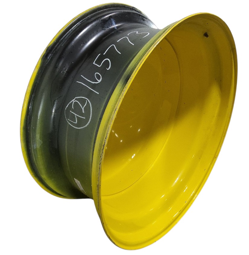 18"W x 42"D, John Deere Yellow 20-Hole Dolly Dual , -15.12" Offset