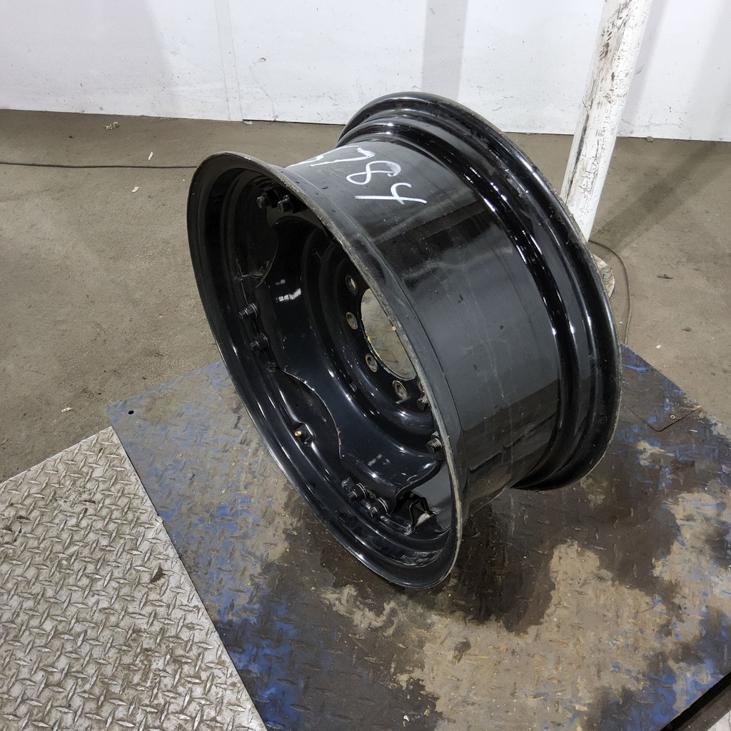 10"W x 24"D, Black 8-Hole Rim with Clamp/U-Clamp (groups of 2 bolts)