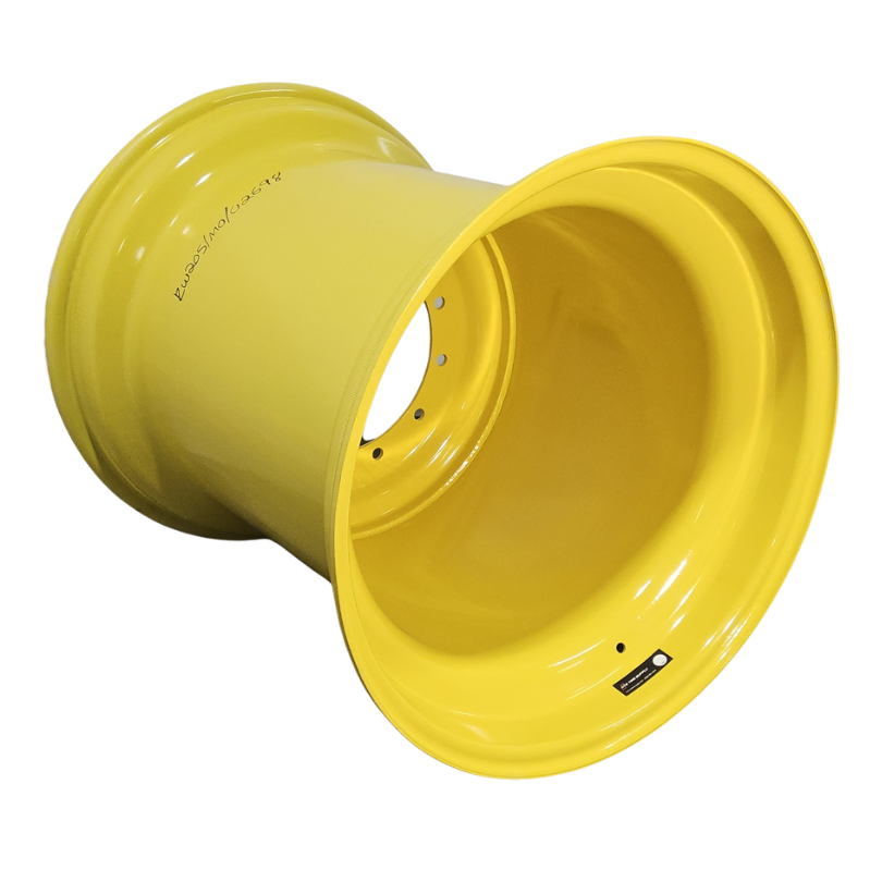 36"W x 32"D, John Deere Yellow 12-Hole Formed Plate , -9.56" Offset