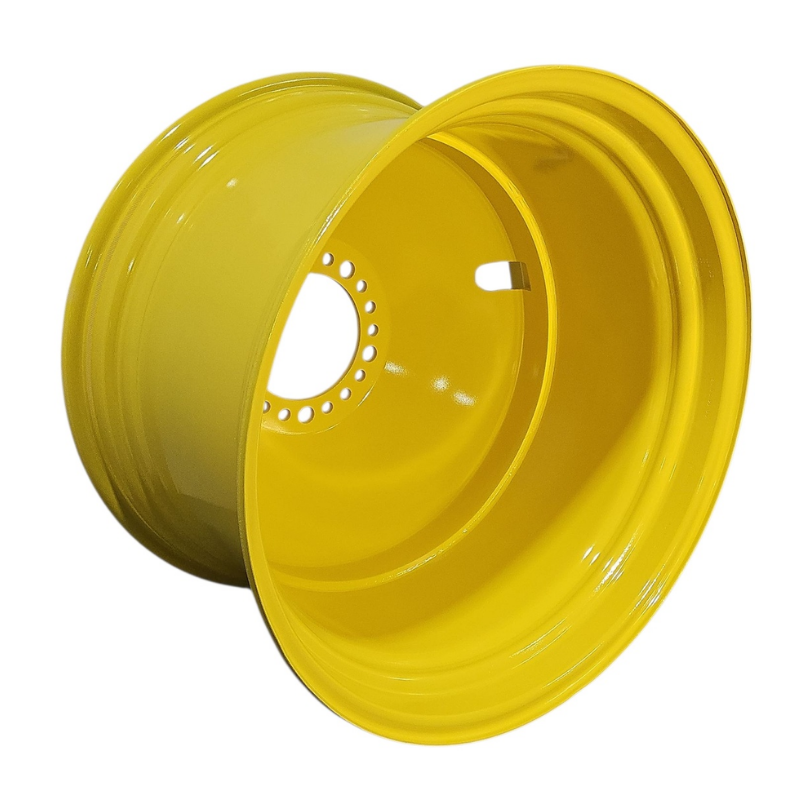 23"W x 38"D, John Deere Yellow 20-Hole Dolly Dual , -16.31" Offset