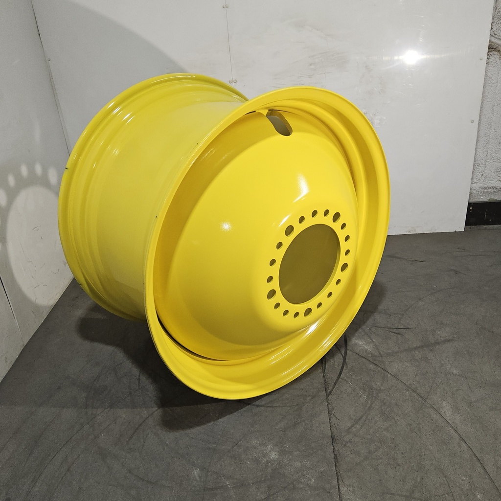 23"W x 38"D, John Deere Yellow 20-Hole Dolly Dual , -16.31" Offset