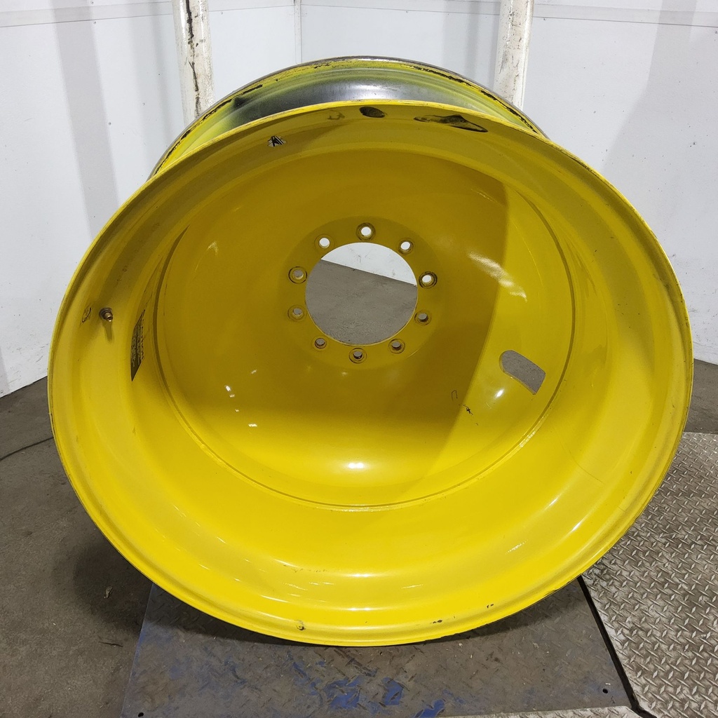 18"W x 42"D, John Deere Yellow 10-Hole Dolly Dual , -13.38" Offset