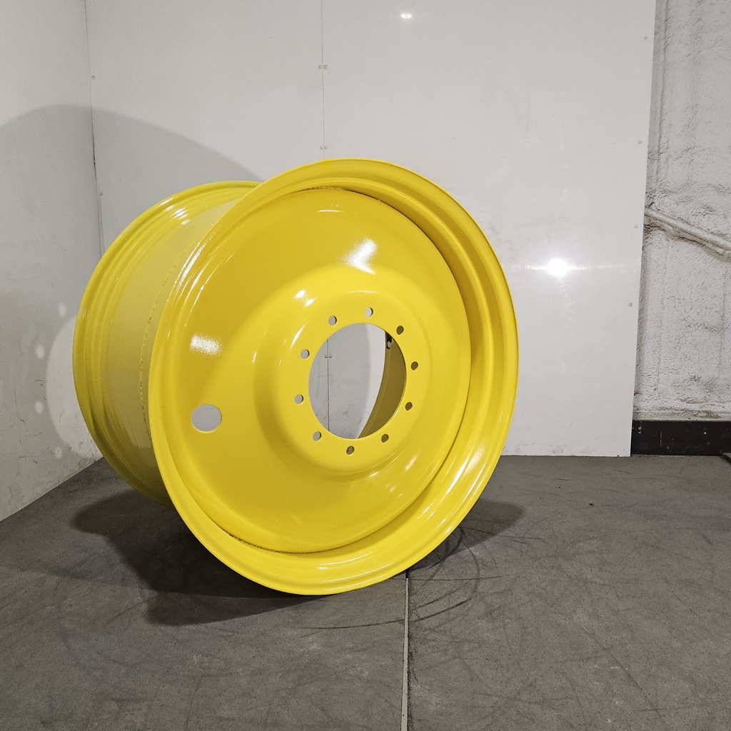 23"W x 38"D, John Deere Yellow 10-Hole Formed Plate , -13.5" Offset