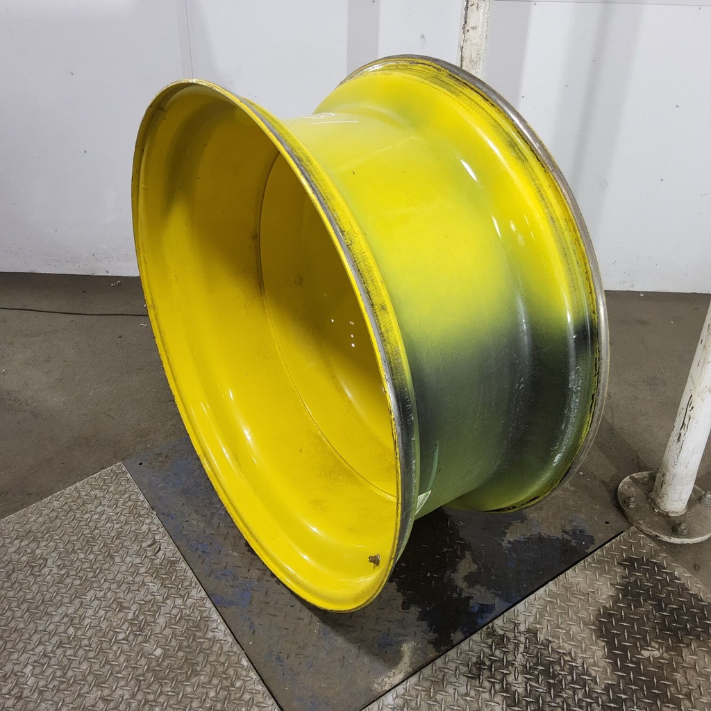 18"W x 42"D, John Deere Yellow 10-Hole Dolly Dual , -15.38" Offset