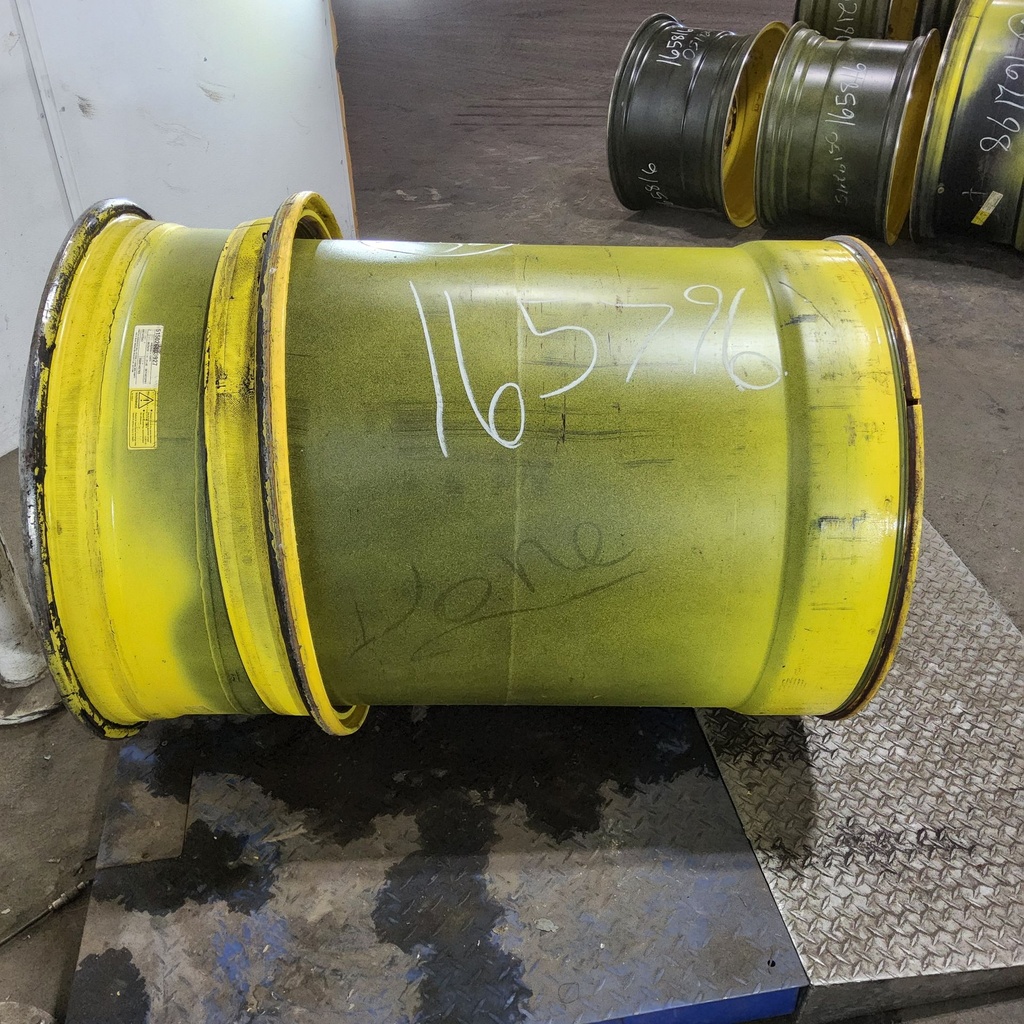 44"W x 32"D, John Deere Yellow 10-Hole 3 Piece Formed Plate , -2.12" Offset