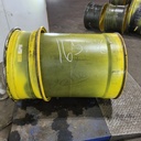 44"W x 32"D, John Deere Yellow 10-Hole 3 Piece Formed Plate , -2.12" Offset