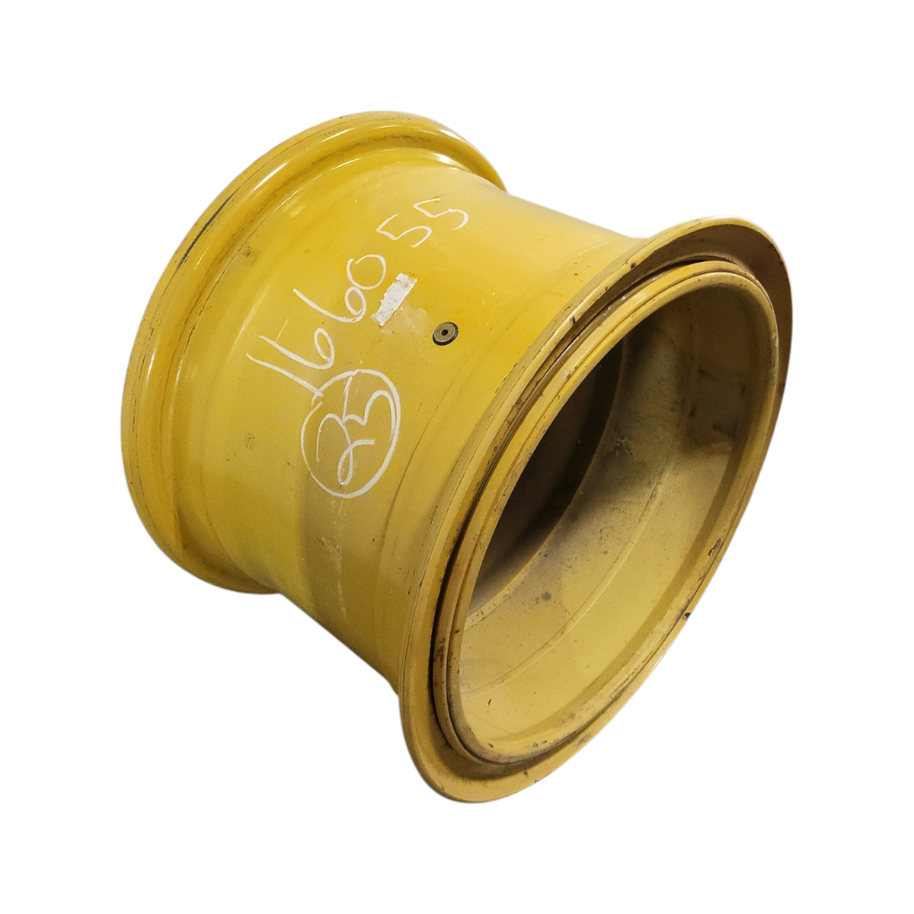 17"W x 25"D, John Deere Construction Yellow 14-Hole 3 Piece Formed Plate , -1.75" Offset