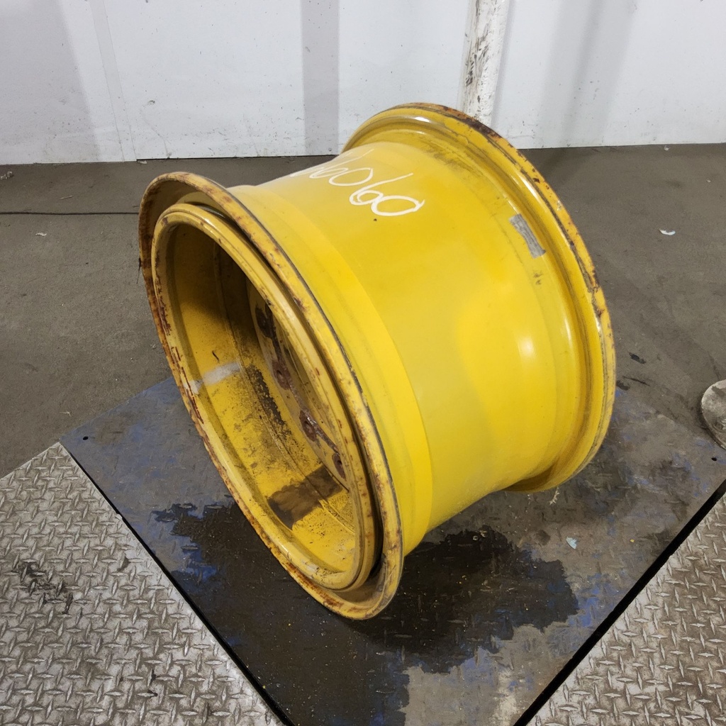 14"W x 25"D, John Deere Construction Yellow 12-Hole 3 Piece Style , 2.25" Offset