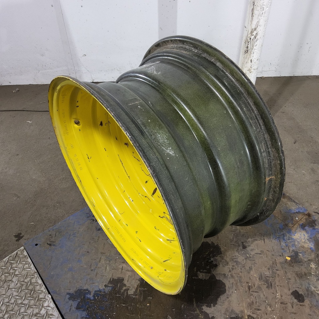 14"W x 26"D, John Deere Yellow 8-Hole Formed Plate , 2.75" Offset