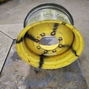 15"W x 24"D, John Deere Yellow 8-Hole Formed Plate , -2.88" Offset