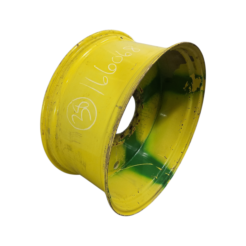 18"W x 38"D, John Deere Yellow 10-Hole Flat Plate Sprayer , 2.62" Offset