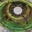 27"W x 32"D, John Deere Yellow 10-Hole Formed Plate , -4.12" Offset