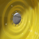 12"W x 50"D, John Deere Yellow 10-Hole Formed Plate , -9.25" Offset