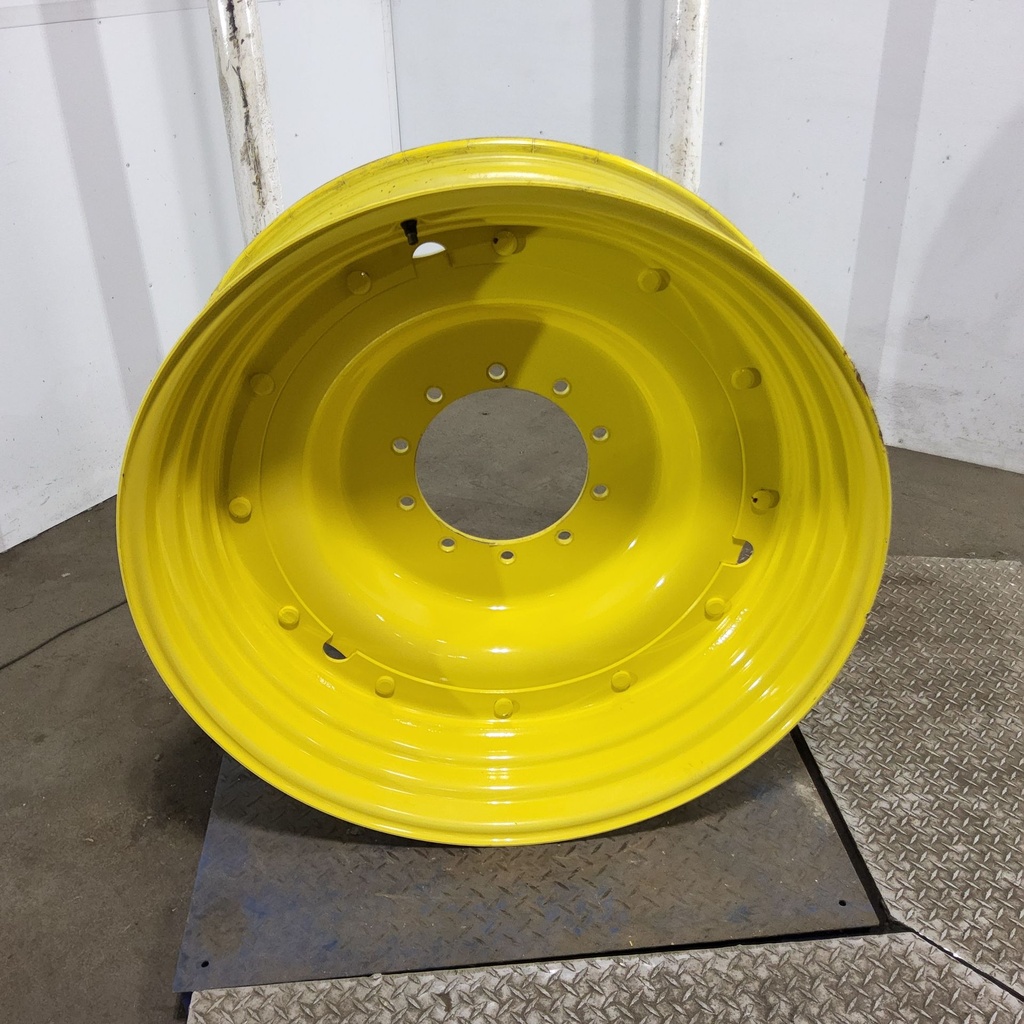 10"W x 38"D, John Deere Yellow 12-Hole Stub Disc , -2.31" Offset