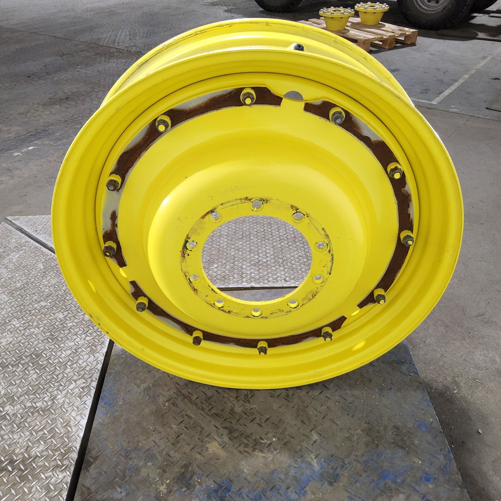 10"W x 38"D, John Deere Yellow 12-Hole Stub Disc , -2.31" Offset