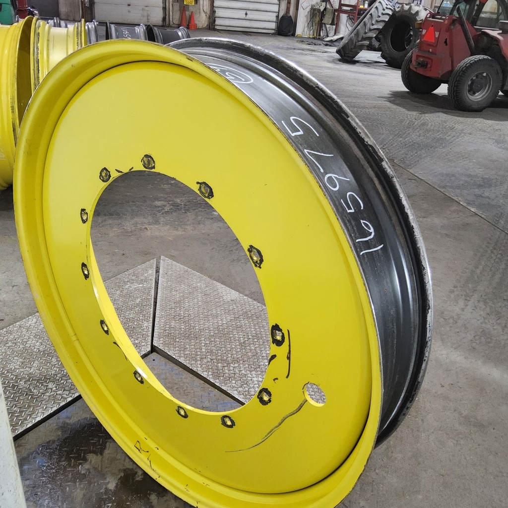 10"W x 54"D, John Deere Yellow 12-Hole Stub Disc , -3.44" Offset