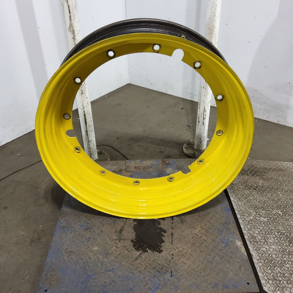 10"W x 38"D, John Deere Yellow 12-Hole Stub Disc , 1.81" Offset