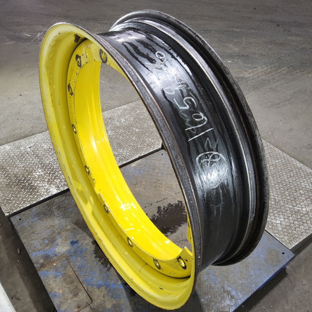 10"W x 38"D, John Deere Yellow 12-Hole Stub Disc , 1.81" Offset