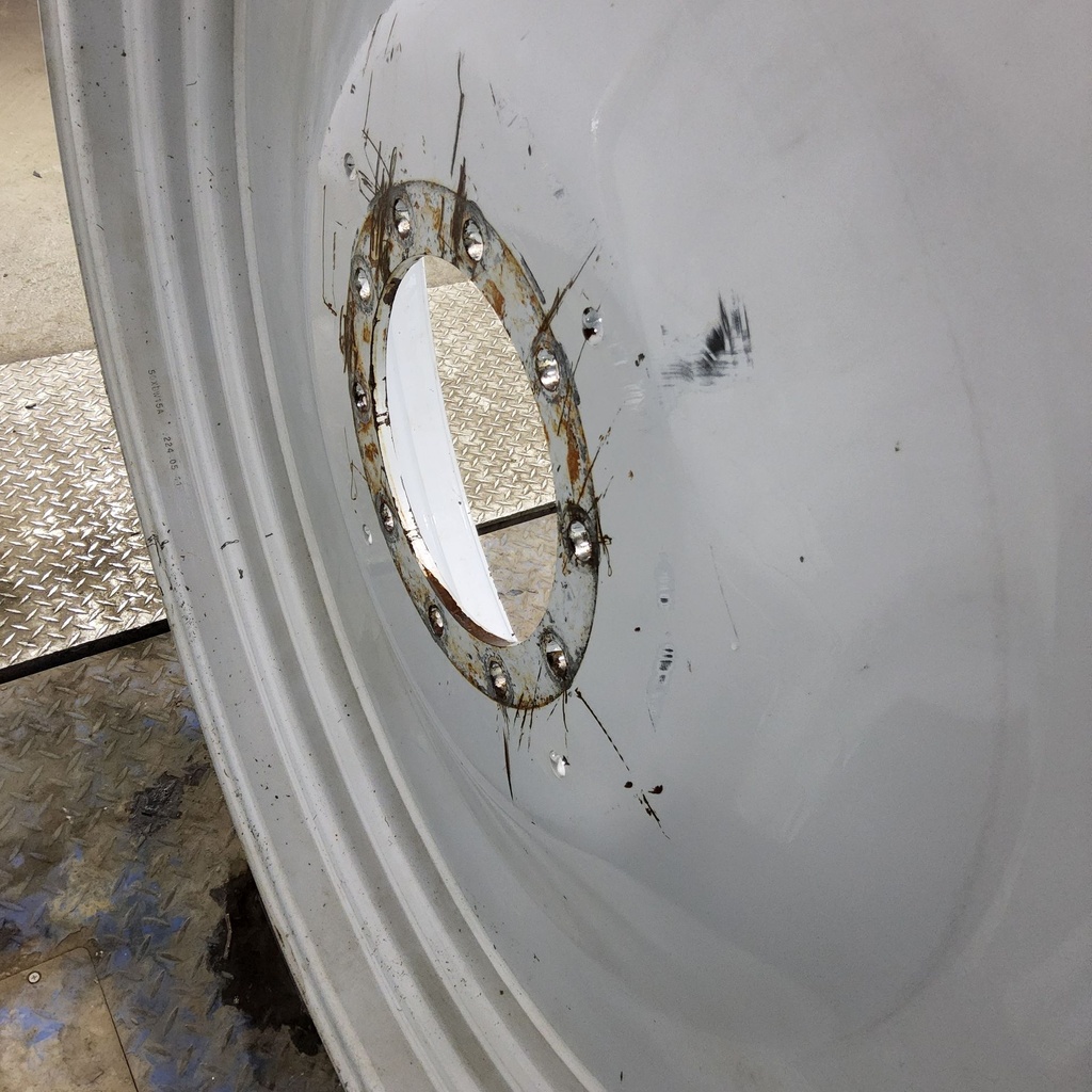 15"W x 50"D, Agco Corp Gray 10-Hole Formed Plate , 2.94" Offset