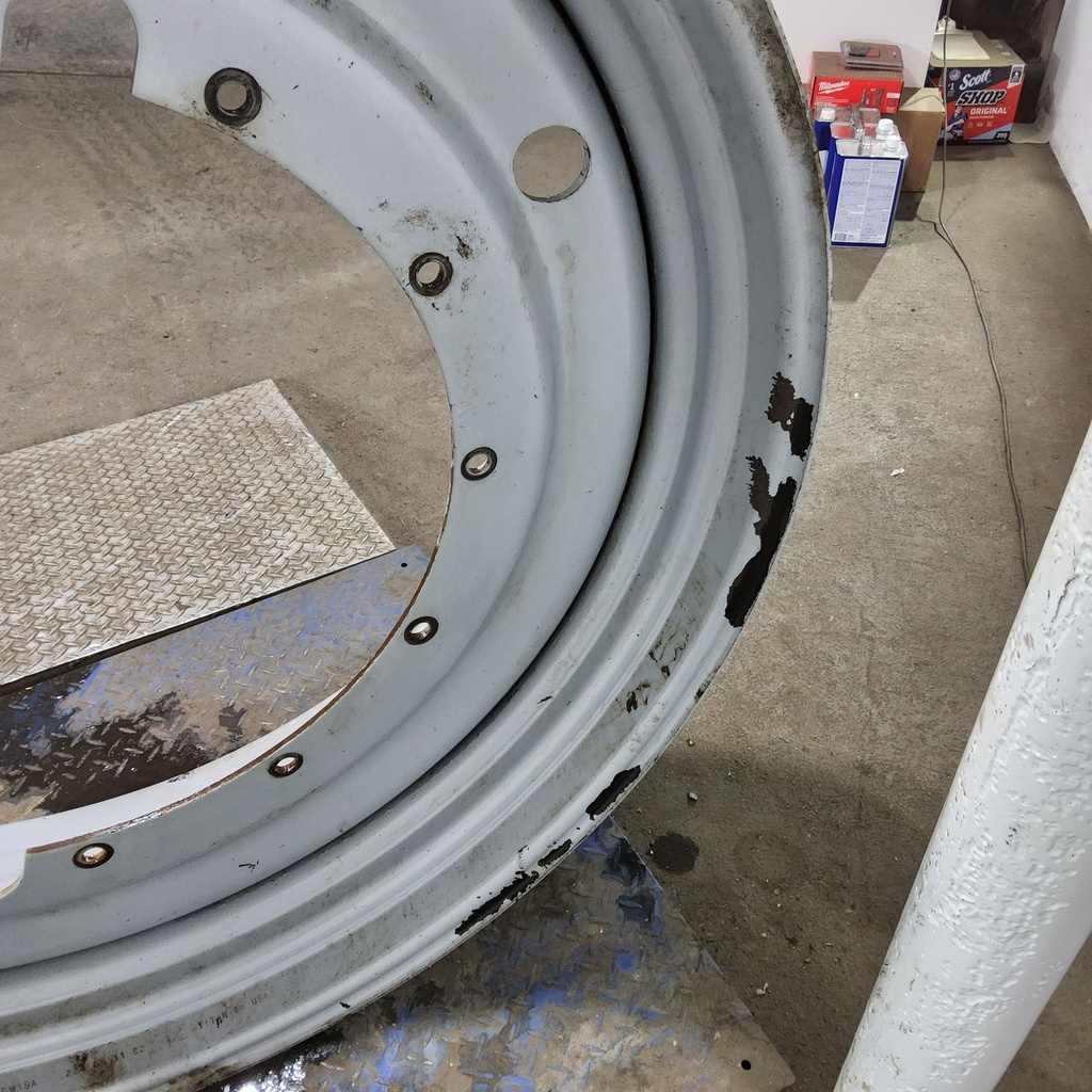 15"W x 50"D, Agco Corp Gray 12-Hole Stub Disc , 3" Offset